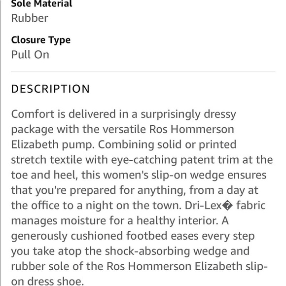 Ros Hommerson Elizabeth Blue Patent Toes Stretch Fabric Wedge Slide Shoe Size 7 - Picture 12 of 12